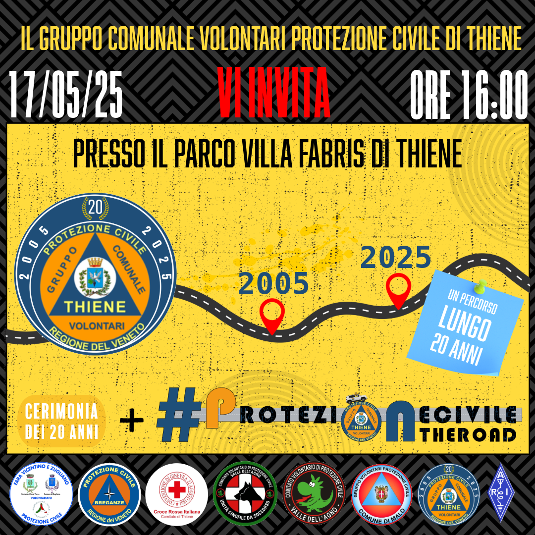 Ventennale Protezione Civile Thiene 17 Maggio 2025